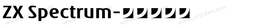 ZX Spectrum字体转换